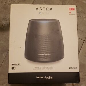 Astra Alexa-Enabled Speaker with Blue Accent